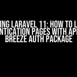 Mastering Laravel 11: How to Localize Authentication Pages with API using Breeze Auth Package