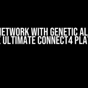 Neural Network with Genetic Algorithm: The Ultimate Connect4 Player