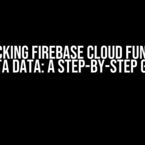 Unlocking Firebase Cloud Function Quota Data: A Step-by-Step Guide